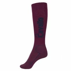 Cavallo Simo Socks -Farm House Tack Sales Shop 001021 Cavallo Simo.Unisex.Functional.Sock Red.Wine Dark.Blue
