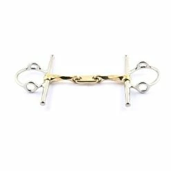 Jump'in Twisted Flat Link Full Cheek Gag Bit