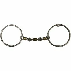 Jump'in Large Ring Gag Bit With Rollers