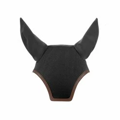 EquiFit Ear Bonnet -Farm House Tack Sales Shop 02016 EquiFit Ear.Bonnet Brown.Trim