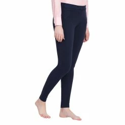 TuffRider Ladies Cotton Schooling Tights -Farm House Tack Sales Shop 10004 479 15 nvy 3