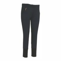 TuffRider Children's Unifleece Pull-On Knee Patch Winter Breeches -Farm House Tack Sales Shop 100118 92 15 navy 1