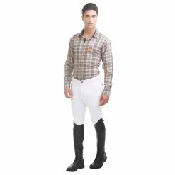 TuffRiderMen's Patrol Knee Patch Breeches 12 TuffRiderMen's Patrol Knee Patch Breeches -Farm House Tack Sales Shop 10029 240 01 wht full.bod