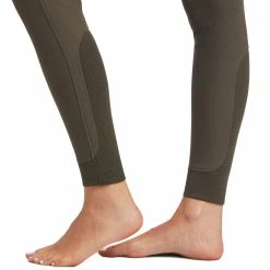 Ariat Women's Tri Factor Grip Knee Patch Breech - Seasonal Colors -Farm House Tack Sales Shop 10032726 Ariat WMS.TRI .FACTOR.GRIP .KP Banyan.Bark Detail