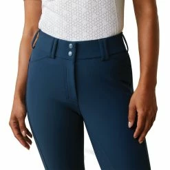 Ariat Women's Tri Factor Grip Full Seat Breeches - Seasonal Colors -Farm House Tack Sales Shop 10043467 Ariat WMS.TRI .FACTOR.GRIP .FS Deep.Petroleum Front2