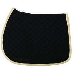 TuffRider Basic All Purpose Pad With Trim And Piping 31 TuffRider Basic All Purpose Pad With Trim And Piping -Farm House Tack Sales Shop 100558 JPC TuffRider.Basic .AllPurpose.Saddle.Pad .Trim Piping Black.LightTan.Cream