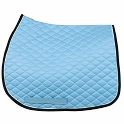 TuffRider Basic All Purpose Pad With Trim And Piping 33 TuffRider Basic All Purpose Pad With Trim And Piping -Farm House Tack Sales Shop 100558 JPC TuffRider.Basic .AllPurpose.Saddle.Pad .Trim Piping LightBlue.Navy .White