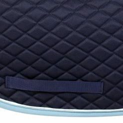 TuffRider Basic All Purpose Pad With Trim And Piping 19 TuffRider Basic All Purpose Pad With Trim And Piping -Farm House Tack Sales Shop 100558 JPC TuffRider.Basic .AllPurpose.Saddle.Pad .Trim Piping Navy.LightBlue.White GirthStrap