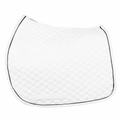 TuffRider Basic All Purpose Pad With Trim And Piping 25 TuffRider Basic All Purpose Pad With Trim And Piping -Farm House Tack Sales Shop 100558 JPC TuffRider.Basic .AllPurpose.Saddle.Pad .Trim Piping White.White .Black