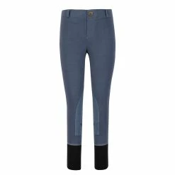 TuffRider Children's Starter Lowrise Pull-On Knee Patch Breeches -Farm House Tack Sales Shop 100567 479 35 denim 2