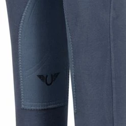 TuffRider Children's Starter Lowrise Pull-On Knee Patch Breeches -Farm House Tack Sales Shop 100567 479 35 denim 6