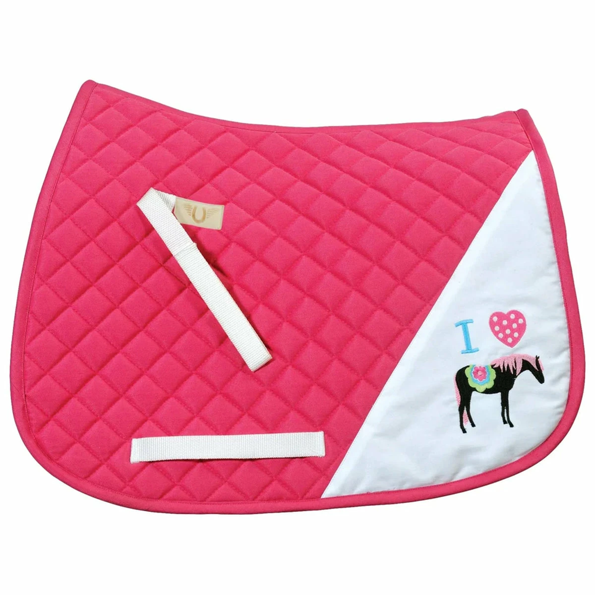 TuffRider I Heart Pony Girl Saddle Pad 1 TuffRider I Heart Pony Girl Saddle Pad