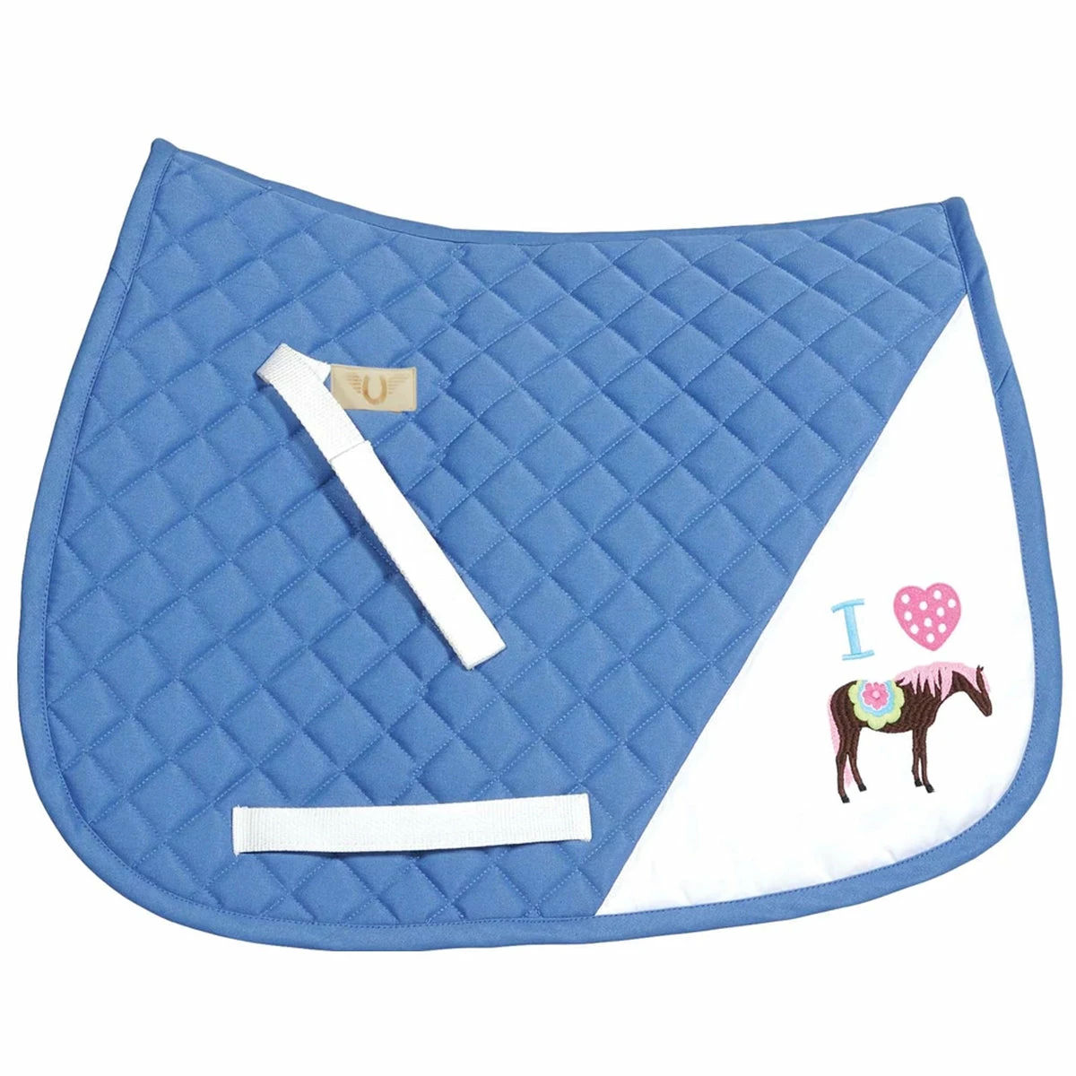 TuffRider I Heart Pony Girl Saddle Pad 2 TuffRider I Heart Pony Girl Saddle Pad - Image 2