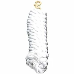 Cotton Lead Rope -Farm House Tack Sales Shop 10186 Jacks Cotton.Lead .Rope White