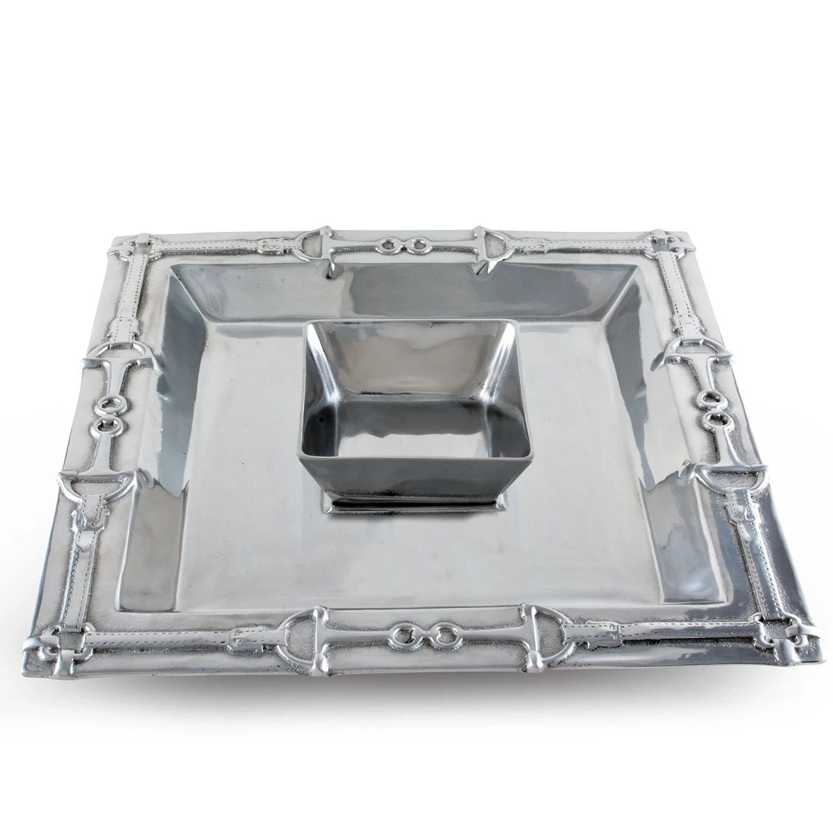 Arthur Court Equestrian Chip And Dip Platter 1 Arthur Court Equestrian Chip And Dip Platter