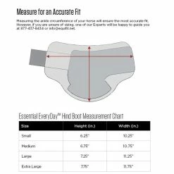 EquiFit Essential Everyday Hind Boot -Farm House Tack Sales Shop 11278 EquiFit Essential.Everyday.Hind .Boot SizeChart