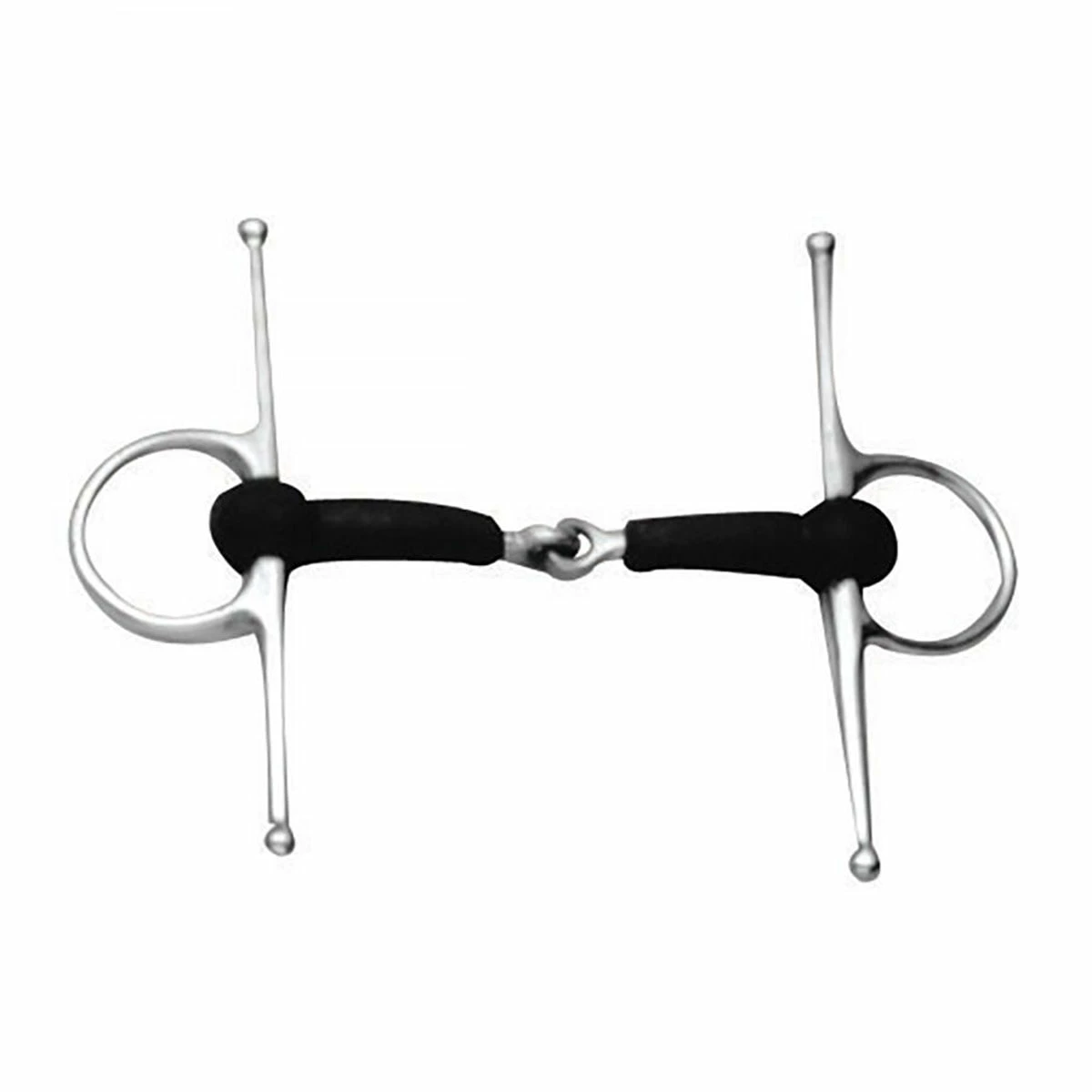 Korsteel Soft Rubber Jointed Full Cheek Snaffle Bit 1 Korsteel Soft Rubber Jointed Full Cheek Snaffle Bit