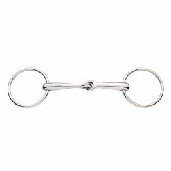 Korsteel Stainless Steel Solid Mouth 16MM Loose Ring Snaffle Bit