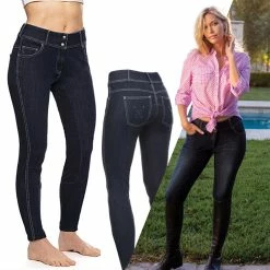 Goode Rider Vogue Full Seat Jean -Farm House Tack Sales Shop 14902 8818 GR Vogue.Full .Seat .Jean blackblue.jean