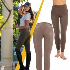 Goode Rider Vogue Full Seat Jean -Farm House Tack Sales Shop 14902 8826 GR Vogue.Full .Seat .Jean taupe.denim