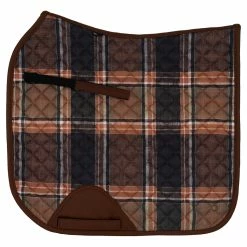 Sixteen Cypress Dressage Pad -Farm House Tack Sales Shop 16C DP FP H 16Cypress Dressage.Pad Field.Plaid .Hickory