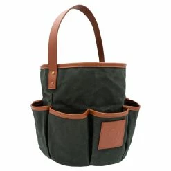 Sixteen Cypress Wax Canvas Grooming Tote