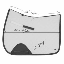 Sixteen Cypress Jumper Pad -Farm House Tack Sales Shop 16Cypress Jumper.Pad Sizing