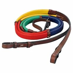 Kincade Rainbow Reins With Hook Studs