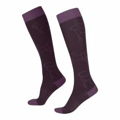 Kerrits Winter Whinnies Wool Socks -Farm House Tack Sales Shop 30473 WinterWinniesWoolSock Raisin