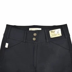 Tailored Sportsman Girls Sock Bottom Trophy Hunter Breeches -Farm House Tack Sales Shop 3920 Blk.Blue Tan 2