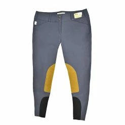 Tailored Sportsman Girls Sock Bottom Trophy Hunter Breeches -Farm House Tack Sales Shop 3920 French.Blue Tan 3