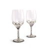 Arthur Court Equestrian Pair Of Wine Glasses