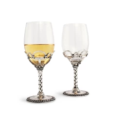 Arthur Court Equestrian Pair Of Wine Glasses 5 Arthur Court Equestrian Pair Of Wine Glasses -Farm House Tack Sales Shop 444H23 3