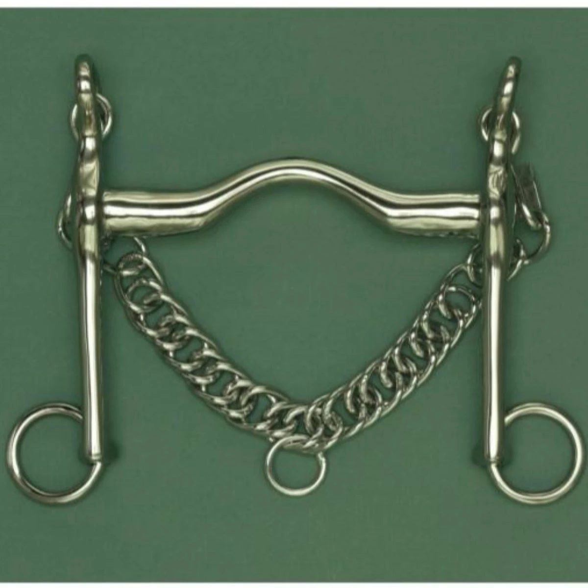 AlBaCon German Silver Weymouth Wide Port Bit W-Chain 17MM Mouth 1 AlBaCon German Silver Weymouth Wide Port Bit W-Chain 17MM Mouth