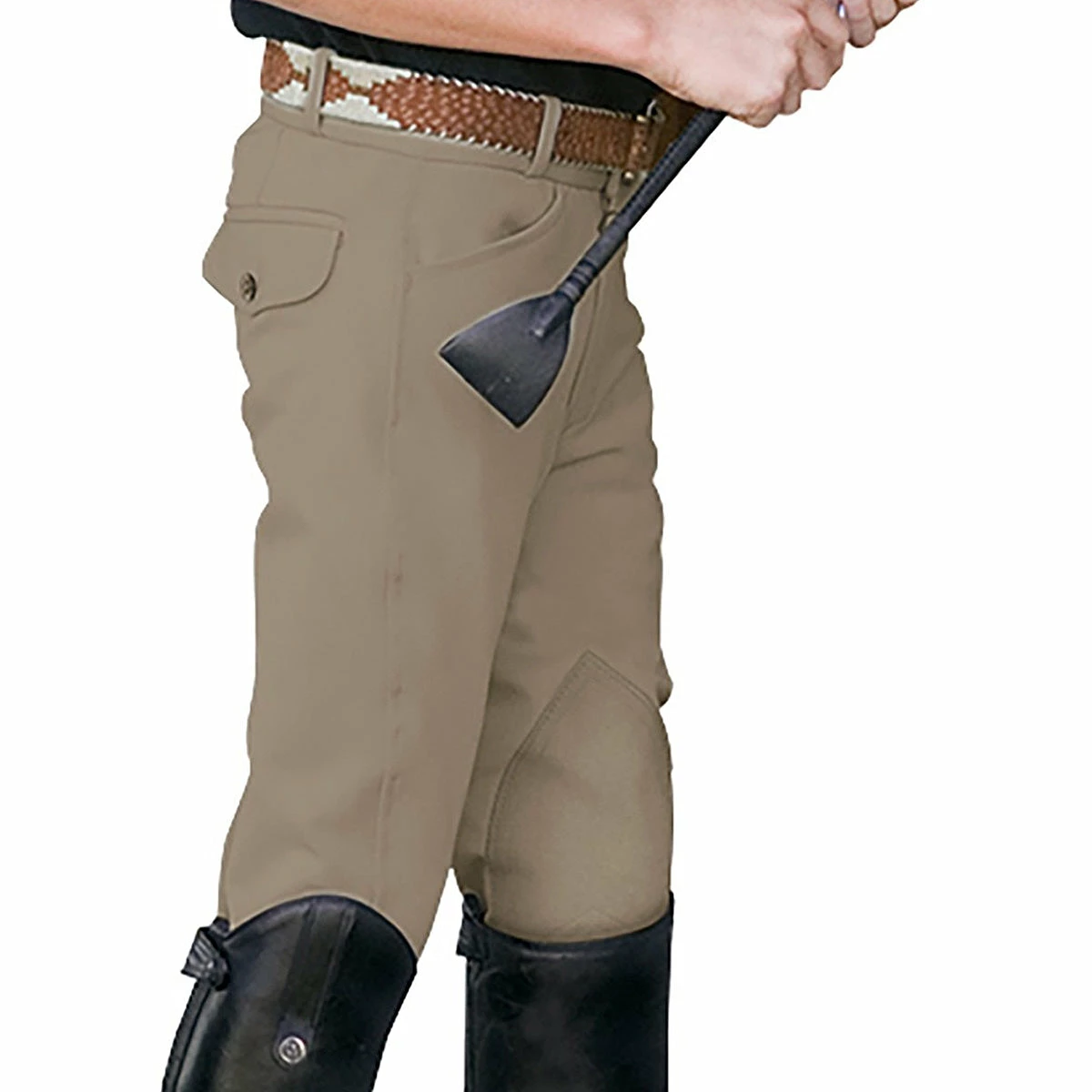 Ovation Boy's EuroWeave 4-Pocket Breeches 2 Ovation Boy's EuroWeave 4-Pocket Breeches - Image 2