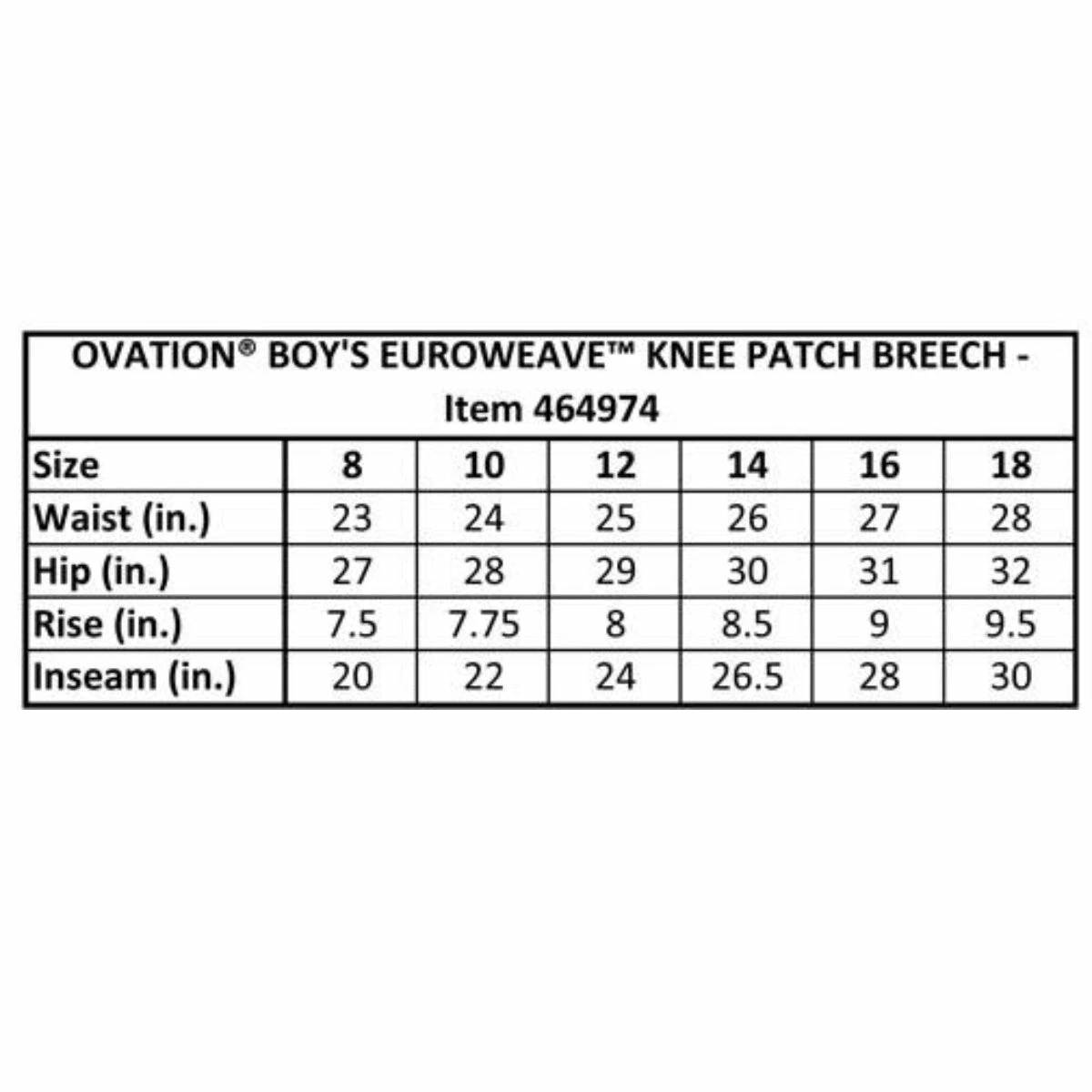 Ovation Boy's EuroWeave 4-Pocket Breeches 5 Ovation Boy's EuroWeave 4-Pocket Breeches - Image 5