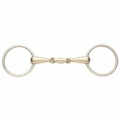 Ovation Elite German Silver Mouth Snaffle With Stainless Steel Rings