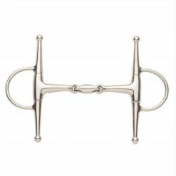 Ovation Elite Solid Stainless Steel Full Cheek Snaffle Bit