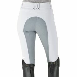 Romfh Sarafina Full Seat Breeches 12 Romfh Sarafina Full Seat Breeches -Farm House Tack Sales Shop 468454 ERS Romf.Sarafina.Full .Seat White.Light .Grey