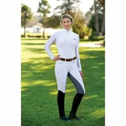 Romfh Sarafina Full Seat Breeches 13 Romfh Sarafina Full Seat Breeches -Farm House Tack Sales Shop 468454 ERS Romf.Sarafina.Full .Seat White.Light .Grey Back Front