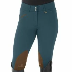Romfh Ladies Sarafina Euro Seat Knee Patch Breeches -Farm House Tack Sales Shop 468455 ERS Romfh.Ladies.Sarafina.Euro .Seat .KneePatch.Breech Classic.Indigo