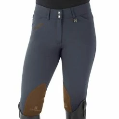 Romfh Ladies Sarafina Euro Seat Knee Patch Breeches -Farm House Tack Sales Shop 468455 ERS Romfh.Ladies.Sarafina.Euro .Seat .KneePatch.Breech Classic.Pewter