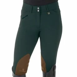 Romfh Ladies Sarafina Euro Seat Knee Patch Breeches -Farm House Tack Sales Shop 468455 ERS Romfh.Ladies.Sarafina.Euro .Seat .KneePatch.Breech Classic.Winter.Pine
