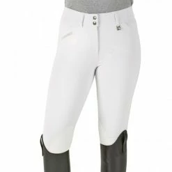 Romfh Ladies Sarafina Euro Seat Knee Patch Breeches -Farm House Tack Sales Shop 468455 ERS Romfh.Ladies.Sarafina.Euro .Seat .KneePatch.Breech White
