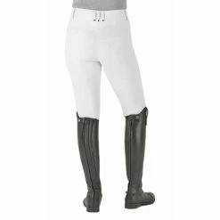 Romfh Ladies Sarafina Euro Seat Knee Patch Breeches -Farm House Tack Sales Shop 468455 ERS Romfh.Ladies.Sarafina.Euro .Seat .KneePatch.Breech White Back