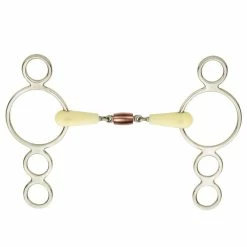 Happy Mouth Dbl JointCopper Roller Mouth 2-Ring Pessoa Gag