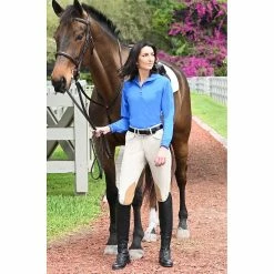 Ovation EuroWeave DX Taylored Ladies Front Zip Knee Patch Euro Seat Breeches -Farm House Tack Sales Shop 469578 ERS Ovation.EuroWeave.DX .Taylored.Ladies.Front .Zip.Knee .Patch .Euro .Seat .Breech2