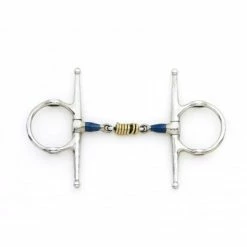 Centaur Blue Steel Full Cheek Double Jointed Mouth With Loose Brass Roller Disks