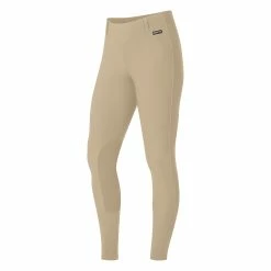 Kerrits Women's Microcord Knee Patch Tight -Farm House Tack Sales Shop 50170 Kerrits Micro.Cord .Knee .Patch .Tight Tan