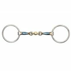 Shires Blue Sweet Iron Loose Ring With Lozenge Bit